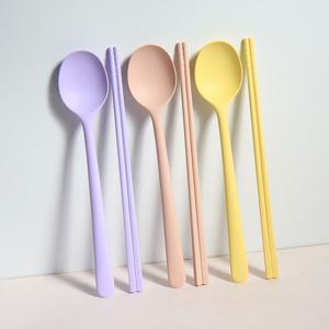 1+1 실리콘 수저세트 2인 골라담기 성인 어른 부부 수저 숟가락 젓가락