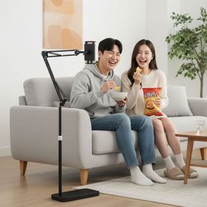 태블릿 스탠드 거치대 각도조절 영화 드라마 누워서보기 침실 거실