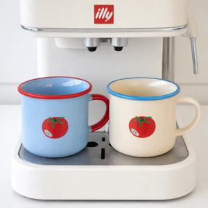 토마토 감성 머그컵 빈티지 홈카페 인테리어컵 2컬러