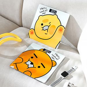 카카오프렌즈 정밀측정 초슬림 사각 디지털 체중계 LCD 전자저울 정확한 몸무게 측정기