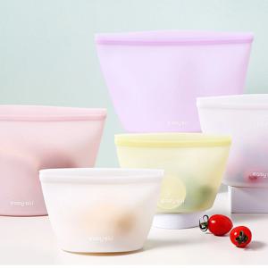 이지 실리콘 베이직 지퍼백 3P세트 밀폐 도시락 이유식 보관용기