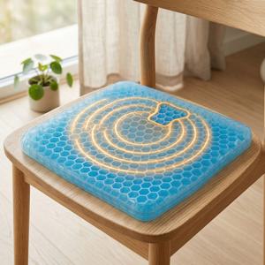 여름 필수 통기성 끝판왕 벌집 실리콘 쿨 방석 사무실 의자 젤 쿠션