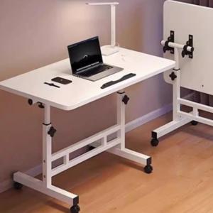 높이조절 각도조절 이동식 사이드 노트북 재택근무 조립식 책상 테이블 2size 4color