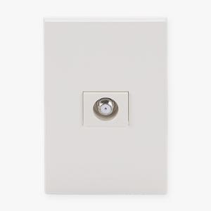 전화통신 1개용 CATV1방 단말형 아펠라 화이트