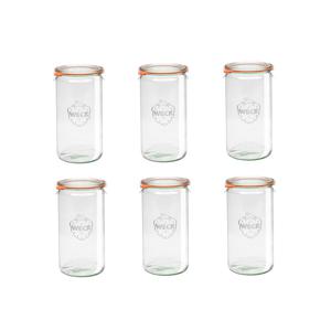 실린더형1590ml(974) 6p 독일 웩 밀폐용기 클립+고무링 세트상품