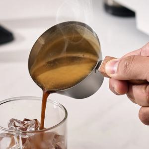 폴롭스 우드 핸들 스텐 304 에스프레소 샷잔 100ml