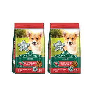 클래식 소형견 소고기 2kg 2개