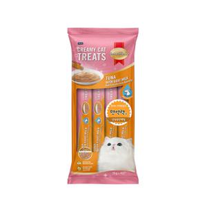 클래식펫 크리미 짜먹는 간식 산양유참치 60g /고양이 츄르