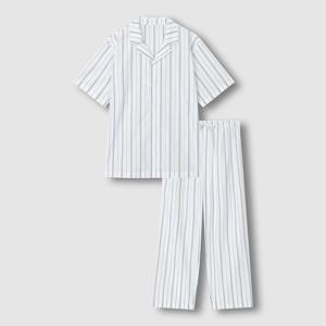 남 스트라이프 반팔 10부 파자마 세트 (4 sizes)(2 colors)