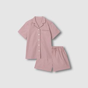 여 60수 코튼 라인 3부 파자마 세트 (4 sizes)(3 colors)