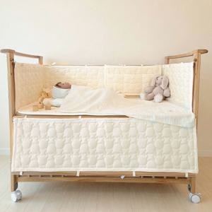 곰누빔 아기침대 순면 범퍼 가드 신생아 쿠션 침대가드 맞춤 사이즈