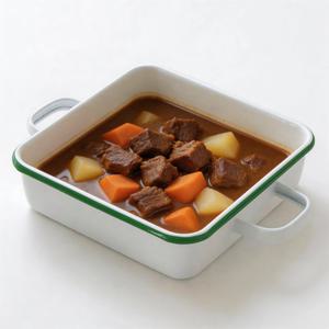 레트로 법랑 사각냄비 냉장고보관 뚜껑 세트 오븐 직화 범랑용기 멀티팟