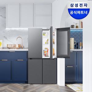 비스포크 AI 냉장고 4도어 902L 1등급 RM70F90M1DD
