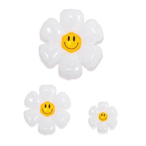 스마일 데이지 호일 풍선 꽃 플라워 데코 풍선 3종 대 중 소