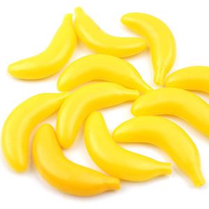 미니 바나나 모형 옐로우 4.4cm 10개 모조 과일모형 RR
