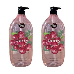 샤워메이트 프레시 베리 바디워시 1.2kgx2개 크랜베리향 대용량 바디클렌저 촉촉한 향기좋