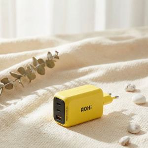 65W 3포트 초고속 멀티 충전기 맥북,아이패드,노트북 태블릿,아이폰,스마트폰충전