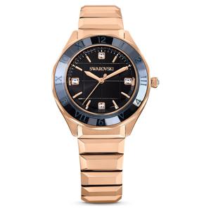 Dextera 3-hand 워치, 37mm, 스위스 메이드, 메탈 브레이슬릿, 블랙, 로즈 골드 톤 피니시