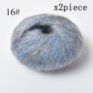 TEMU 2개 세트 50G 컬러풀 울, 모헤어, 얀, 수제 공예, 니트, 코바늘 뜨개질, 따뜻하고 패셔너블한 스웨터, 스카프, 모자, 장갑, 멀티 컬러, 그라데이션, 투톤, 단색 텍스처, 거친 얀 볼