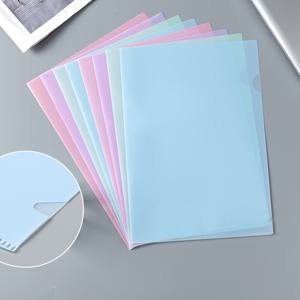 TEMU 12개 팻셀 L자형 A4 파일 폴더 - 내구성 있는 PP 소재, 학생 시험, 사무실 및 문서 정리용, 귀여운 학교용 폴더