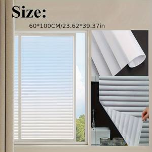 TEMU 블라인드용 정전기 유리 스티커, 욕실에 적합, 사생활 보호 제공, 빛 통과 가능, 단열 효과