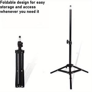 TEMU 프로젝터용 다용도 삼각대 스탠드, HY300/YG300 모델 호환 - 높이 조절 가능 (110~210cm), 내구성 좋은 커넥터, 휴대 용이, 프로젝터 및 카메라에 적합 | 크리스마스, 추수감사절, 생일 선물로 완벽