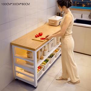 TEMU 주방수납장 튼튼한 주방 산반 테이블 3단 800/1000