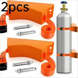 TEMU 1개/2개 다목적 RV 회수수 및 폐수 탱크 브래킷 | 산소통 및 프로판통 벽걸이 브래킷, 범용 적용, ABS 소재, 캠핑카 개조 및 여행용 트레일러 액세서리용