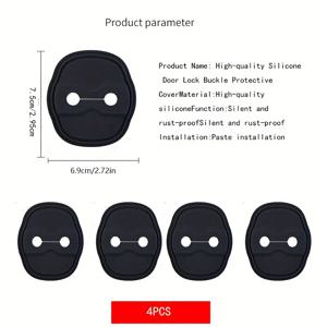 TEMU Kia K3, K2, K5, Sportage, Sorento, Kordy, EV5, EV6, Roewe, 그리고 Touareg에 적합한 도어 충격 흡수 패드 실리콘 보호 커버. 디자인, 스타일리시한 업그레이드, 그리고 유연한 쿠션 패드의 차량용 추가 장비