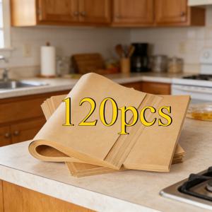 TEMU 60-120장 고품질 베이킹 페이퍼 | 베이킹, 빵, 치킨, 프라이팬, 찜용 | 내열 온도 425°F | 소형 6x8 인치 | 가정용 주방 및 레스토랑에 이상적 | 부모님을 위한 완벽한 선물