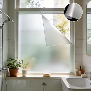 TEMU 신규 업그레이드된 무광 유리 필름 롤, 가정 및 상업 공간의 다양한 유리 표면에 적합. 우수한 빛 투과율과 프라이버시 제공. 정전기 부착 디자인으로 쉽게 재배치 가능, 문, 창문, 칸막이에 맞게 유연하게 커팅 가능