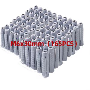 TEMU 165개입 고강도 폴리에틸렌(PE) 4면 파이프 플러그 | 중앙 코어 및 나사산 끝, 누수 방지, 내구성, 조립 불필요, 미끄럼 방지, 파손 방지, 스크래치 방지, 회색