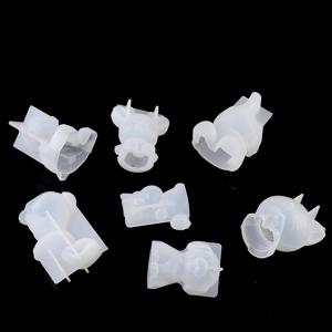 TEMU 7개 동물 실리콘 몰드 세트, 유니콘/토끼/곰/사슴/고양이/개/코끼기 3D 레진/석회 몰드, 에폭시 수지 및 스톤 파우더용 주조 몰드, 3D 미러 폴리싱, 향기로운 스톤 캐스팅, 홈 장식용 에폭시 레진 몰드