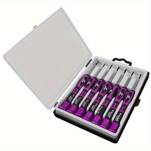 TEMU TOPFORZA 7피스 정밀 드라이버 세트 - 시계, 전자 제품 및 컴퓨터 수리용 자석, 필립스 & 슬롯 헤드