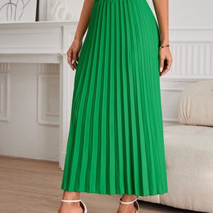 TEMU 여성용 플리츠 스커트