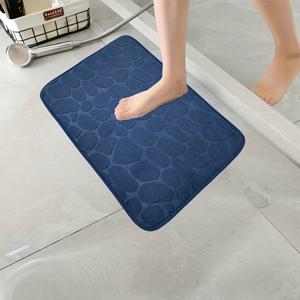 TEMU 1개 빠른 건조 메모리폼 욕실 매트 - 미끄럼 방지 뒷면, 부드러운 샤워 카펫, 욕조, 샤워, 상업용 가능 - 세탁기 사용 가능한 욕실 매트