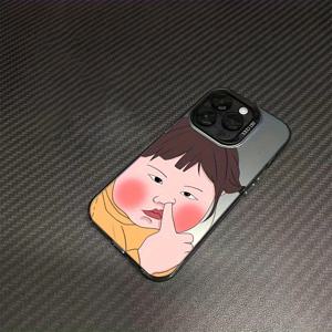 TEMU 아이폰15/15플러스/15프로/15프로맥스, 아이폰 14/14플러스/14프로/14프로맥스, 아이폰 13/13프로/13프로맥스, 아이폰 12/12프로/12프로맥스, 아이폰 11/11프로/11프로 맥스, 아이폰 7/8 플러스, 아이폰 XR/XS맥스용 창의적인 만화 소녀 폰 케이스