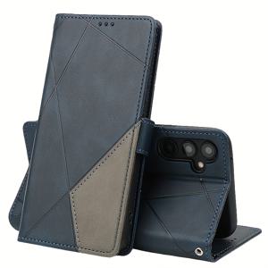 TEMU 폰 케이스: 럭셔리 스플라이싱 합성 가죽 지갑형 플립 폰 케이스, 카드 슬롯 홀더 및 마그네틱 버클 포함, 랜야드 포함, 삼성 갤럭시 A31/A51 4G/A71 4G/A23/A33/A53/A73/A24/A34/A54/A33/A53/A73/A34/A54/노트 8/노트 9/노트 10 플러스/노트 10 라이트/노트 20 울트라용