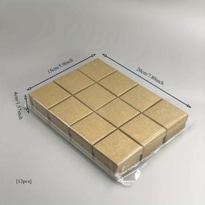 TEMU 정품 가죽 선물 상자 12개, 보석함, 반지 상자, 소형 주얼리 케이스