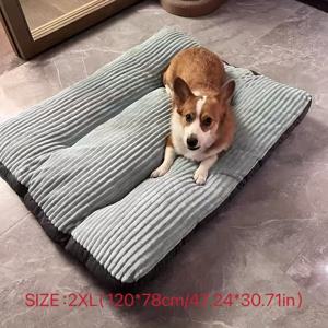 TEMU 1개 정사각형 애완동물 매트, 편안하고 부드러운 내마모성 및 스크래치 방지 대형/중형/소형 고양이와 개용 네 시즌 수면 매트