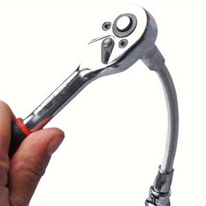 TEMU 1개 1/4인치 유연 소켓 어댑터, 연장봉 래칫 렌치 드라이버 소켓, 전기 스패너 드릴 공구 액세서리용