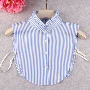 TEMU 여성용 우아하고 활용도 높은 스탠드 칼라 셔츠, 탈부착 가능한 칼라 포함, 1개