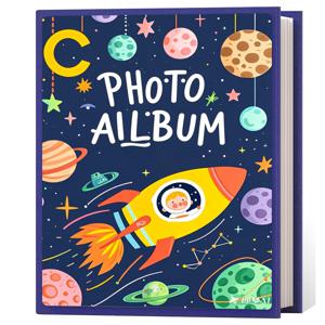 TEMU 6인치 200포켓 슬립인형 대용량 사진 앨범 스크랩북 가족 사진 앨범 벨벳 소재