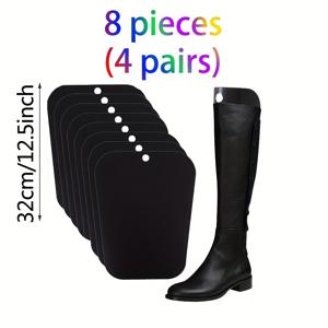 TEMU 8개 4쌍 부츠 모양 인레이 부츠 남녀 공용 고지지력