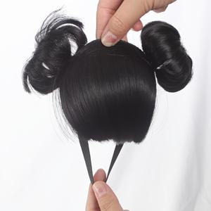 TEMU 고양이와 강아지용 가발이 포함된 유머러스한 애완동물 머리 장식, 앞머리, 땋은 머리, 폭발하는 머리 디자인 등 코스프레, 사진 촬영, 파티 의상에 적합