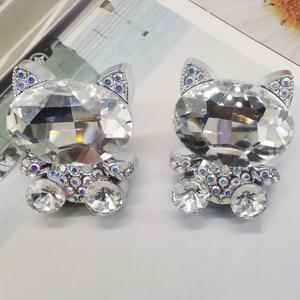 TEMU 2개 세트 귀여운 고양이 신발 끈 장식 ABS 라인스톤 골든 토끼 리무버블 실버 보우 DIY 럭셔리 구두 클립 여성 스니커즈 부츠 액세서리 크리스마스 할로윈 생일 파티 선물 (신발 미포함)