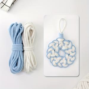 TEMU 원형 패턴 코스터 마크라메 키트 세트, 초보자 친화적인 직조 튜토리얼 포함, 9가지 색상으로 제공, 코스터, 단열 패드, 장식 펜던트 등에 사용 가능