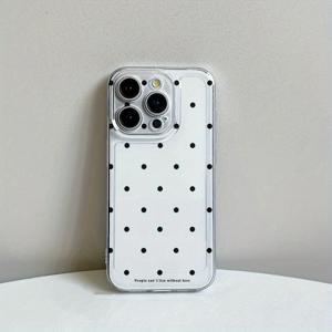 TEMU 삼성 갤럭시 S24Utra S24PLUS S23Ultra S23FE S23PLUS A04 A05 A10 A12 A15용 심플 웨이브 도트 투명 폰 케이스, A24 A33 A50 A51 A52 고품질 방탄 소프트 커버, A53 A54 A55 M13 M10S M12 F12 심플 방탄 얇은 보호 케이스