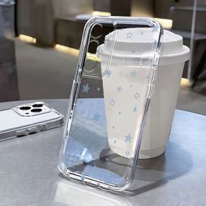 TEMU 삼성 갤럭시 모델 A5, A3, A02, A34, A13, A14, A32, A24, A12, A50, A54, A70, A73, A34, A55S, NOTE 10F12, M10S에 적합한 패셔너블한 휴대폰 케이스. 만화 스타일, 고화질 투명 케이스, 개인화된 완전 보호 TPU 휴대폰 케이스, 간단하고 창의적인 새로운 디자인, 이미지 1458.