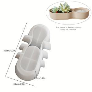 TEMU 1개 실리콘 화분 몰드, 레진 석고 시멘트 콘크리트 주조용 꽃병 실리콘 몰드, DIY 꽃병 예술 공예용 보관함 병 레진 몰드, 홈 가든 장식